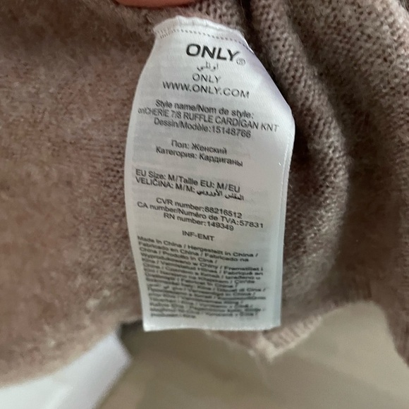 ONLY Ruffle Sleeve Cardigan - Picture 4 of 5